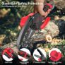 SALE | Mini Chainsaw 4 Inch, Mini Cordless Chainsaw with 2 Batteries 1.5Ah, 2 Chains, 8m/s Chain Speed Electric Power Chainsaw, Battery Indicator for Tree Branches, Courtyard, Household and Garden Image 2