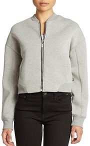 William Rast Cropped Scuba Bomber Jacket