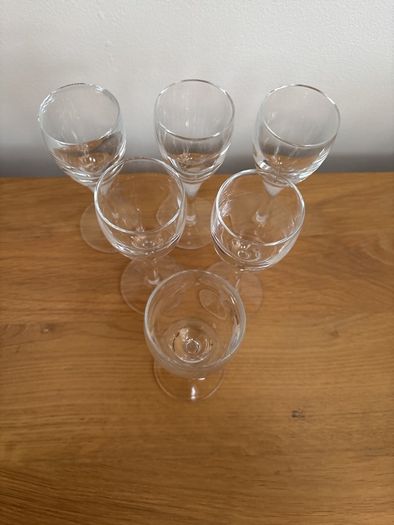 6 Sherry/Port Glasses