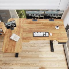 L-shaped Electric Standing Desk