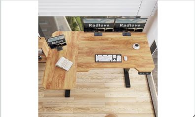 L-shaped Electric Standing Desk