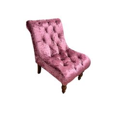 Purple Velvet Chair - Brand New