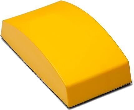 Glass Polish 15913 Hand Sanding Block, Hook & Loop Handheld Sanding Pad | 125 x 65 mm