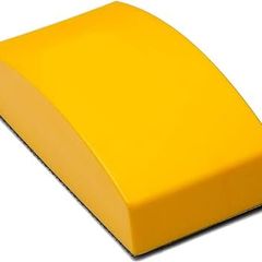Glass Polish 15913 Hand Sanding Block, Hook & Loop Handheld Sanding Pad | 125 x 65 mm