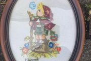Hummel embroidery framed free postage