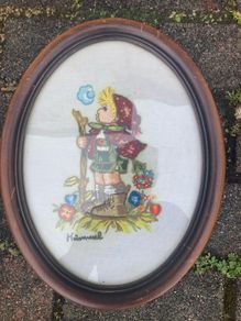 Hummel embroidery framed free postage