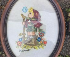 Hummel embroidery framed free postage
