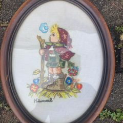 Hummel embroidery framed free postage