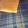 Miss Sparrow of London double sided scarf - teal blue and mustard check - Brand new Image 7