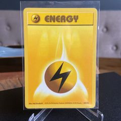 Pokemon Base set Lightning Energy 100/102 Near Mint Condition