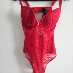 Ann Summers  Red Lace Sexy Bodysuit