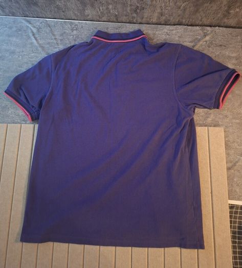 Fred Perry M1200 Twin Tipped Polo Shirt Purple Pink  XL