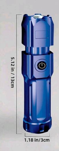 Torch blue/green usb rechargeable 200 lumens in box 2 for 15