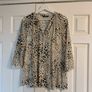 Dunnes Stores Cream Leopard Print Long Top Image 8
