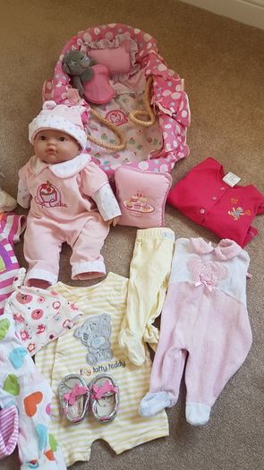 Cupcake Interactive Doll & Basket (with clothes)