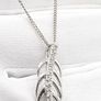 Spinel With Emerald Teardrop Base On Sterling Silver Necklace Image 5