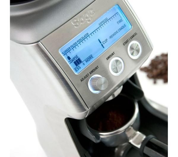 SAGE BCG820BSSUK Smart coffee Grinder Pro silver