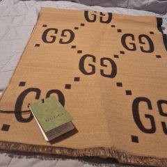 New Gucci GG Scarf with tags and bag