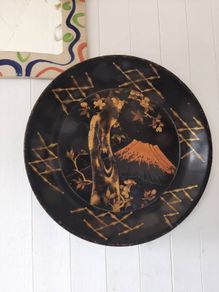 Japanese Maki-e Antique Wooden Bowl