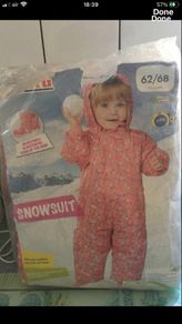 Girls new snowsuit 2:4 mths