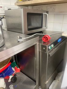 Turbofan commercial oven, commercial dishwasher,
