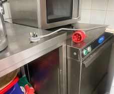 Turbofan commercial oven, commercial dishwasher,