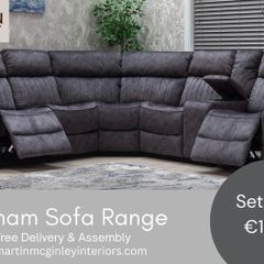 New Gresham Corner Grey Sofa Sets