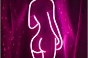 Lady Neon Sign Bar Light Sign Lady Night Neon Light Sign 41.5cm 20cm Wall Decor Battery &amp; USB Operation Pink Body Neon Sign Lights for Bedroom Beer Bar Club Hotel Cafe Office Party MULTIPLE STYLES AVAILABLE (FREE POSTAGE)
