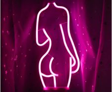 Lady Neon Sign Bar Light Sign Lady Night Neon Light Sign 41.5cm 20cm Wall Decor Battery & USB Operation Pink Body Neon Sign Lights for Bedroom Beer Bar Club Hotel Cafe Office Party MULTIPLE STYLES AVAILABLE (FREE POSTAGE)