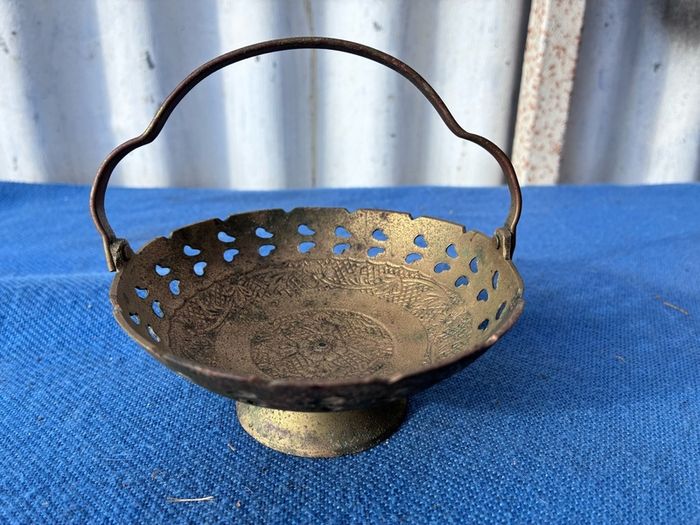 Small vintage brass dish