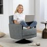 Upholstered Swivel Accent Chair Image 7