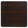 Bistro Table MDF and Steel Square 80x80x75 cm Dark Ash Image 4