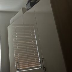 Two gloss white IKEA Pax Wardrobes