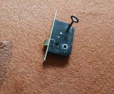 Replacement Mortice lock and key.