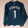 arsenal long sleeve size 9-10 years O'brien 1 on the back In excellent condition Image 7