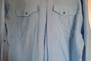 Sky Blue 100% Cotton Shirt , Size 16 , Perfect Condition