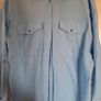 Sky Blue 100% Cotton Shirt , Size 16 , Perfect Condition Image 7
