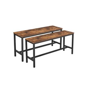 Benches Set of 2 Industrial Look FREE DELIVERY  Set of two benches bench