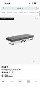 Folding bed