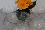 vintage glass bowls with pineapple design