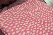 6m pink/ white canvas fabric