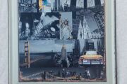 Large Usa new york city metal sign ,,nice display advertising item, for pub restaurant man cave etc,,buyer collects or pays postage thank you, see pictures for condition,