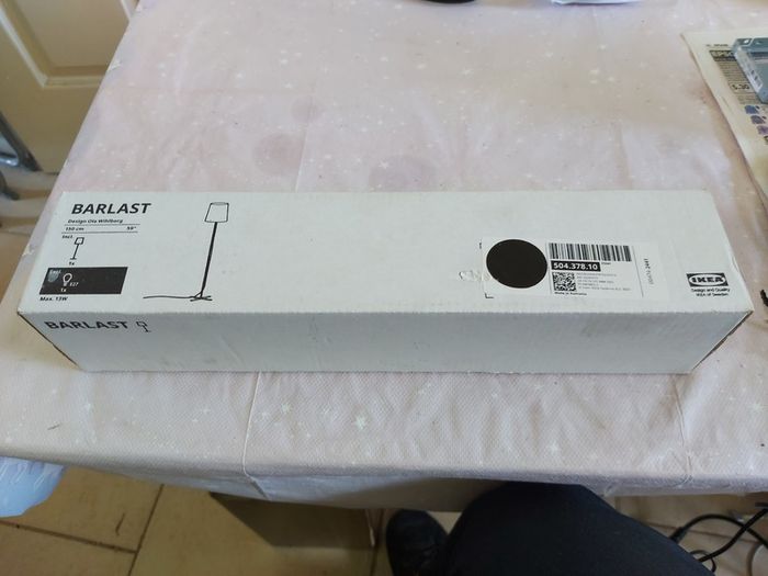 BARLAST 59 inch Floor Lamp, to be assembled, in a neat compact Box, new, never used