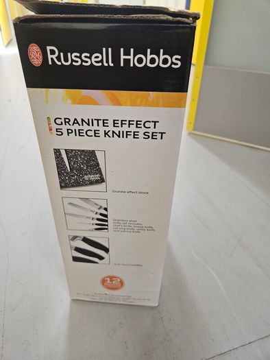 russell hobbs granite effect 5 piece knife set