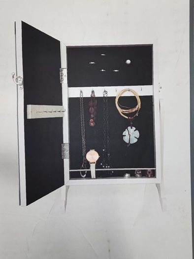 Jewellery storage make up mirror