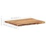 Table Top Solid Acacia Wood 80x(50-60)x3.8 cm Image 4