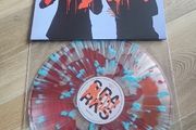 Sparks Mad red liquid filled blue splatter vinyl