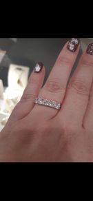 5 stone 1.5ct 18ct white gold diamond ring
