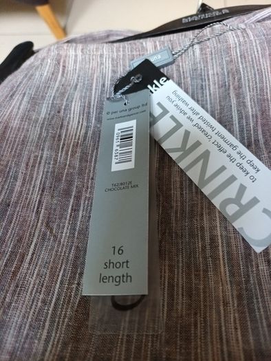 Per Una  Crinkle Linen/ Cotton  Mix Skirt. S.16. B.N.W.T