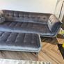 3 seater velvet sofa Image 3